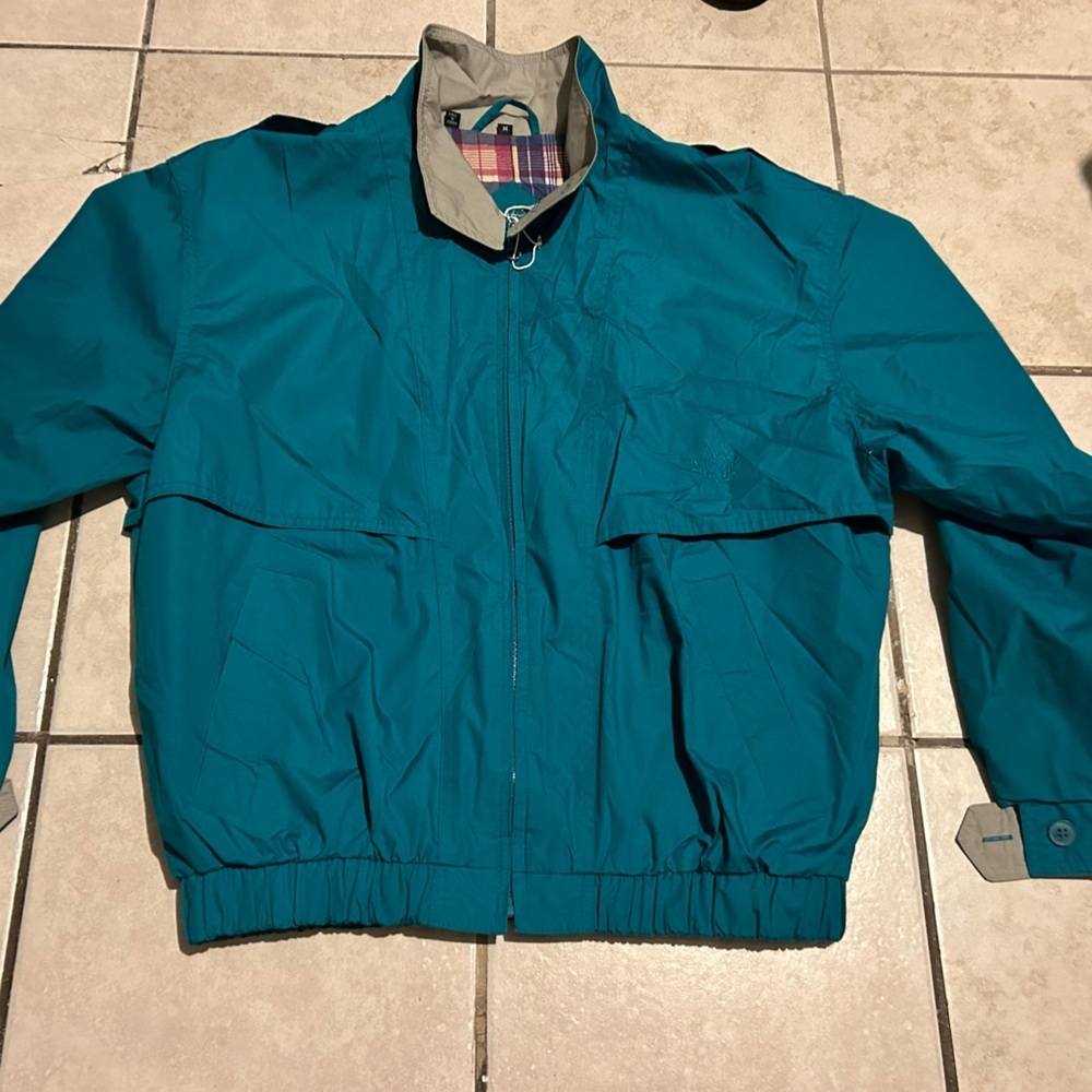 Vintage mens members only size medium teal - Picture 2 of 7